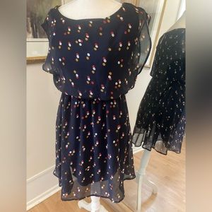 40s style dress.   Slightly asymmetrical hem that gives some interest